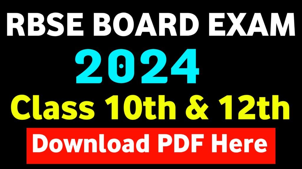 rbse board 12th time table 2024