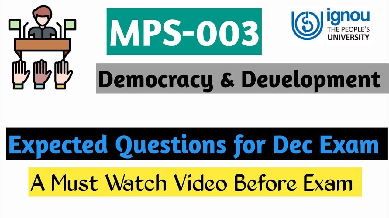 MPS 003 Important Questions with Answers PDF