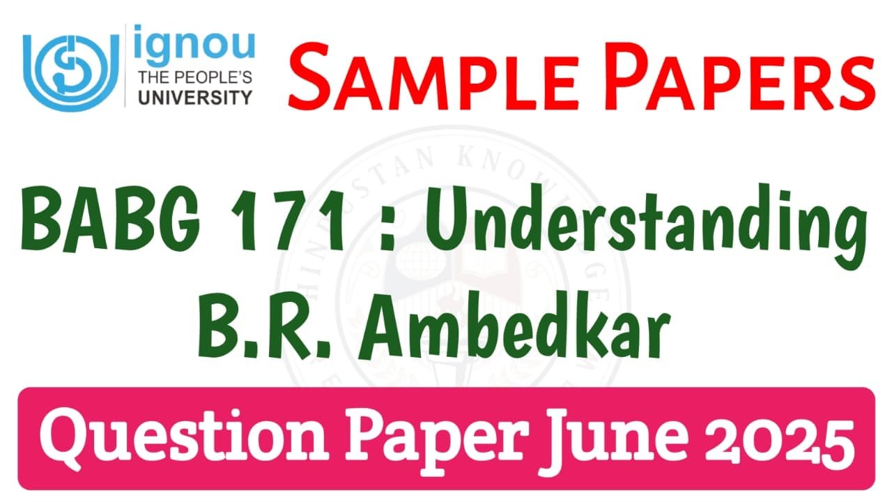 BABG 171 Question Paper June 2025