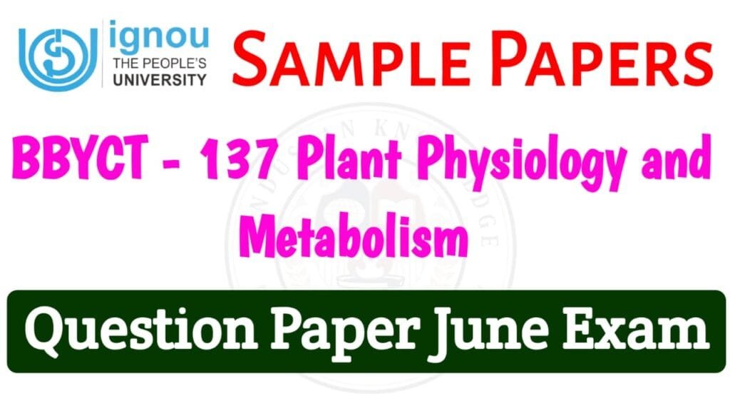 BBYCT -137 Question Paper June 2025