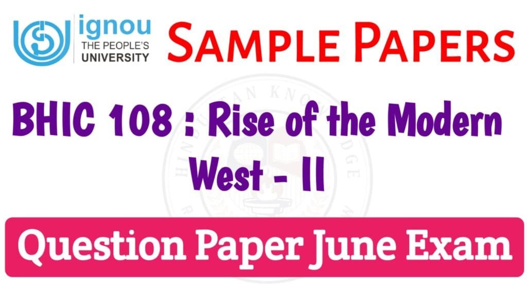 BHIC 108 June 2025 Exam Paper in English