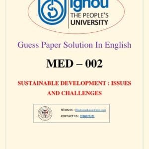 MED 002 Guess Paper with Answers June 2025 in English